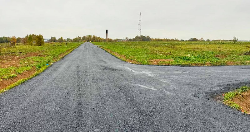 Новости о посёлке В поселке закатали дорогу и открывают офис продаж