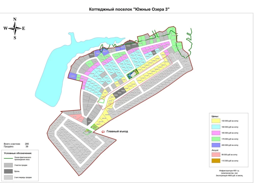 Новости о посёлке Открылась продажа новой линии участков 