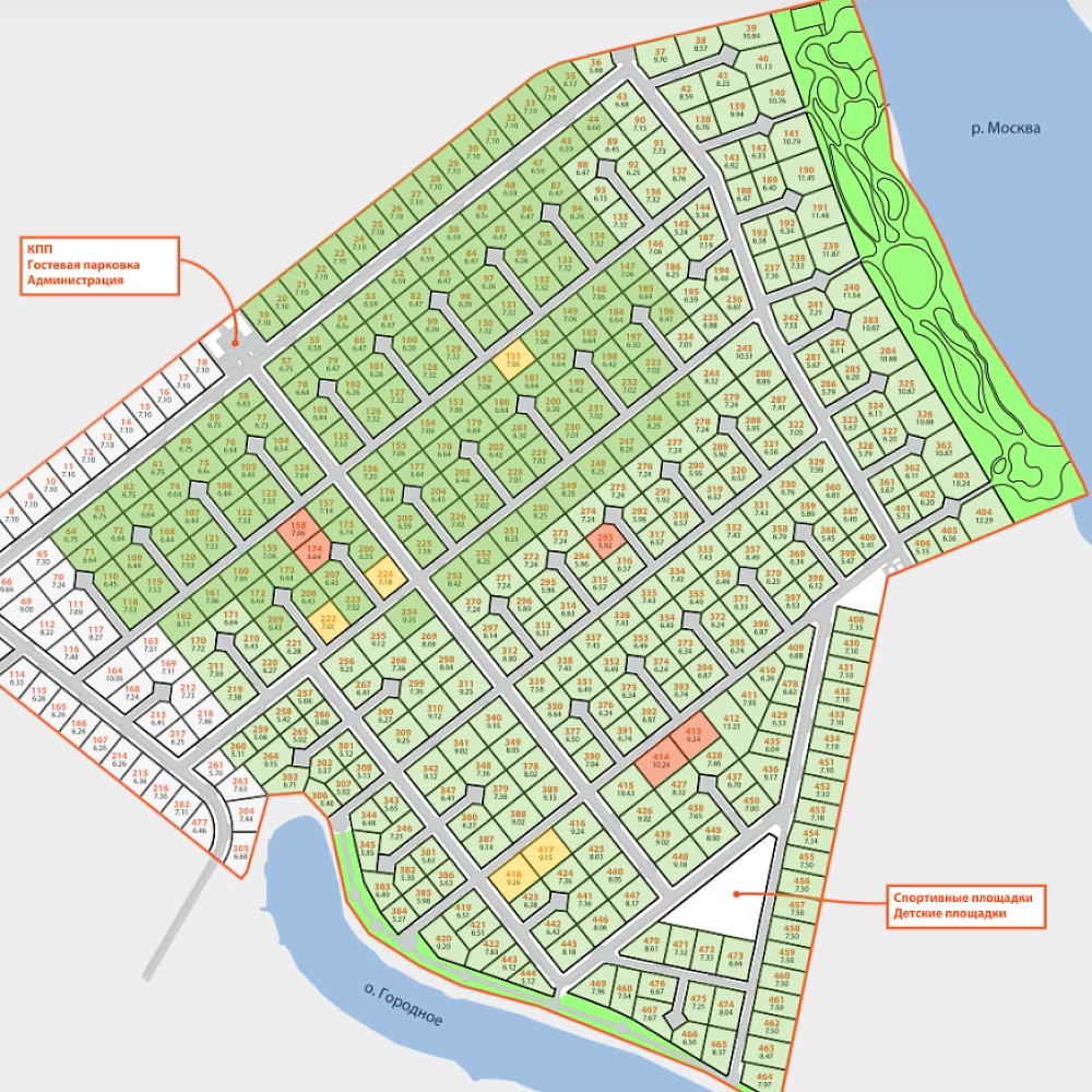 План поселка Жуковский Лайф