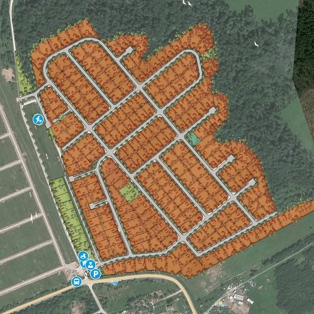 План поселка Починки