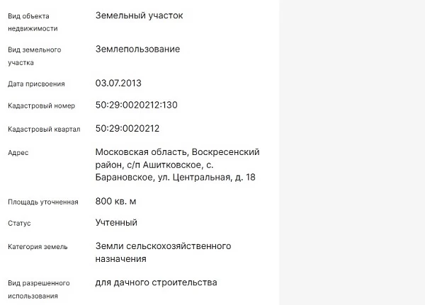 Скрин ЕГРН Онлайн