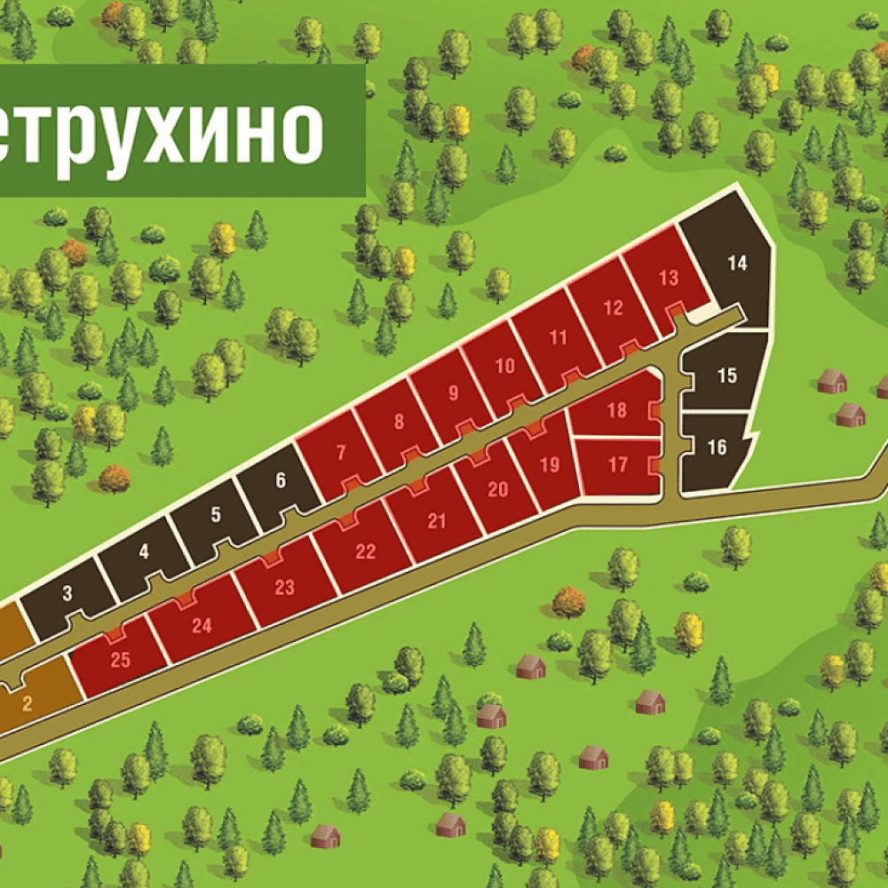 План поселка Петрухино-Дальнее
