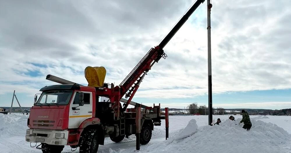 Новости о посёлке В поселке Калина монтируют ЛЭП