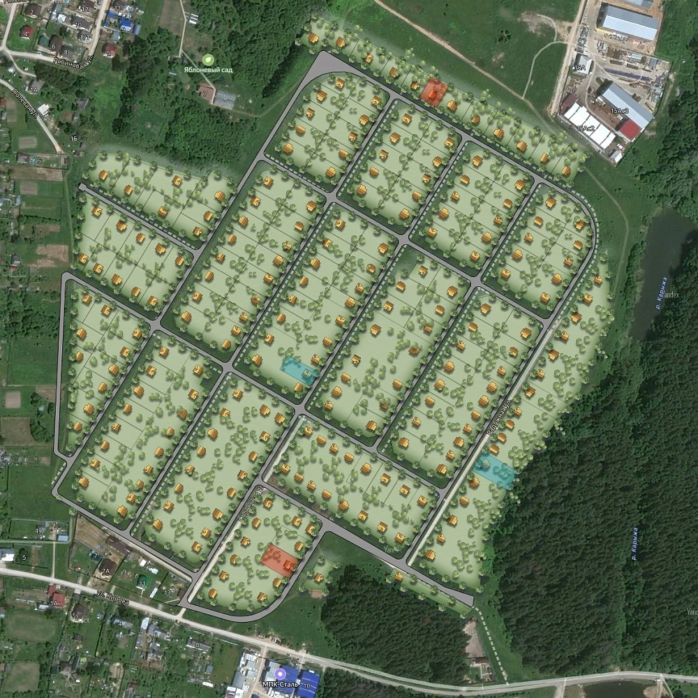 План поселка Маклино