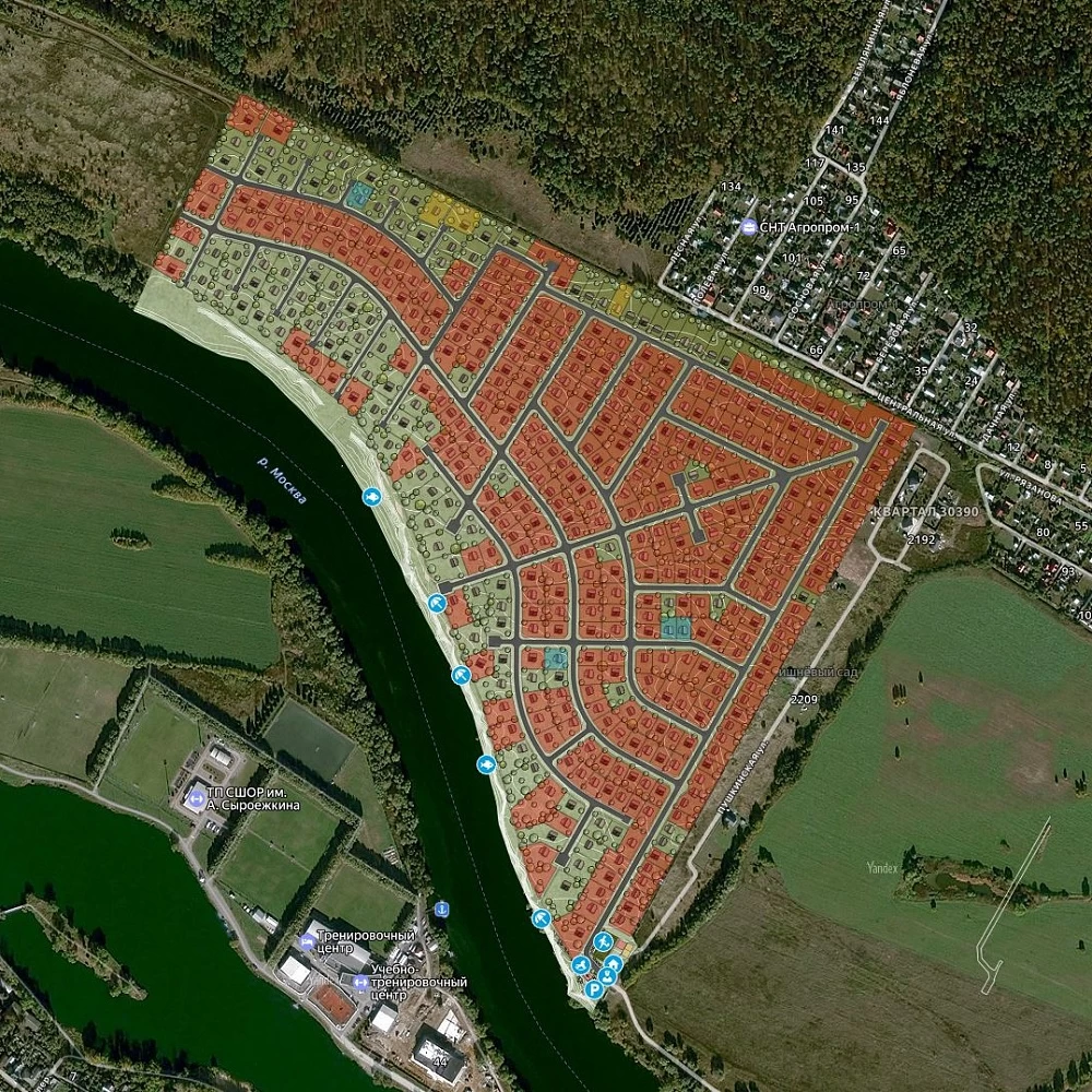 План поселка Адмирал