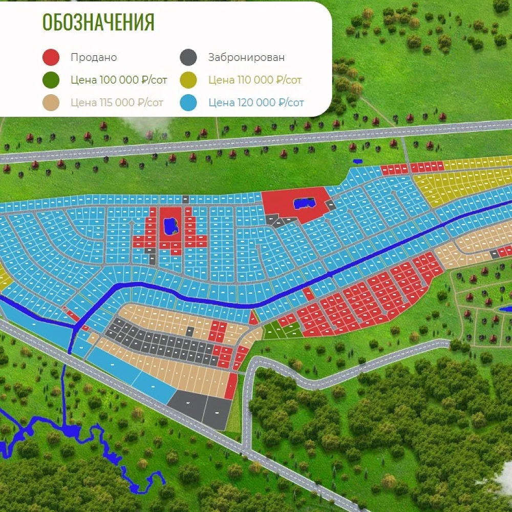План поселка Сидорово Парк