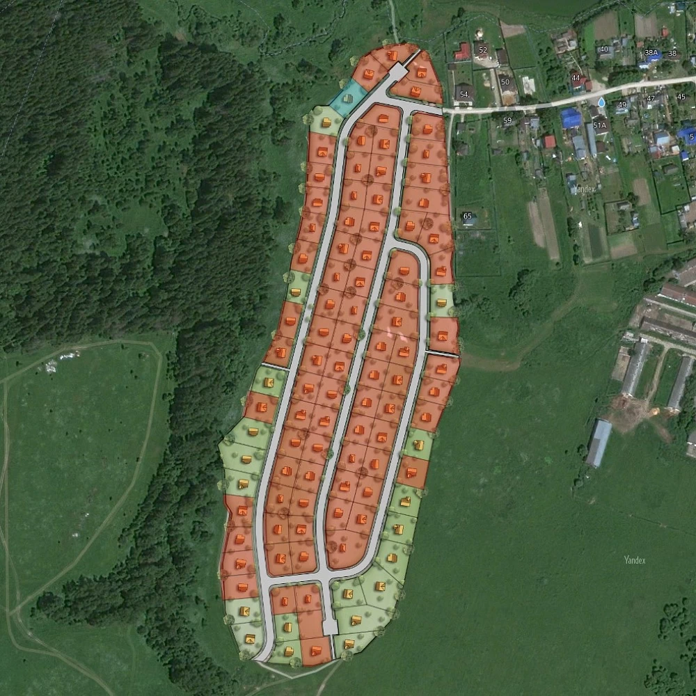 План поселка Радищево