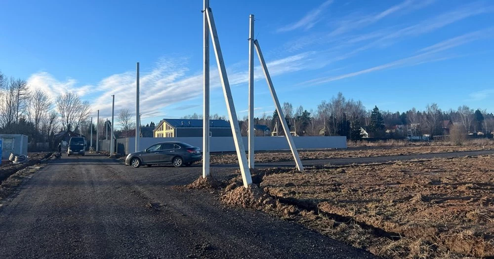 Новости о посёлке В Калистово ведут строительство ЛЭП