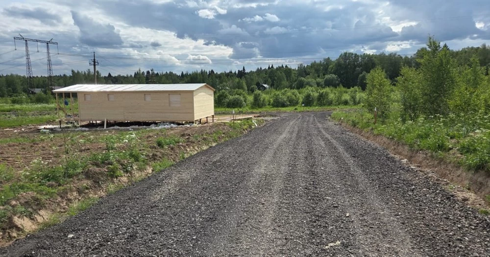 Новости о посёлке В поселке укладывают асфальтовую крошку