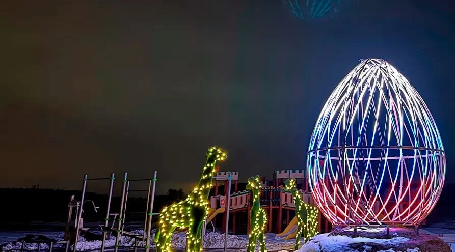 Новости о посёлке Поселок украсили в новому году