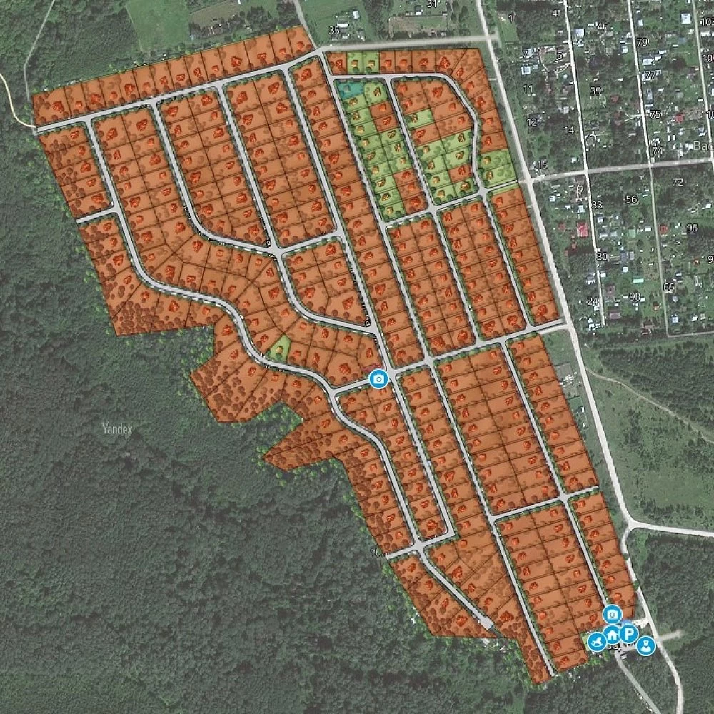 План поселка Окский берег