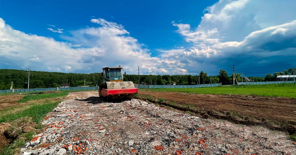 Новости о посёлке Строительство дорог идет полным ходом