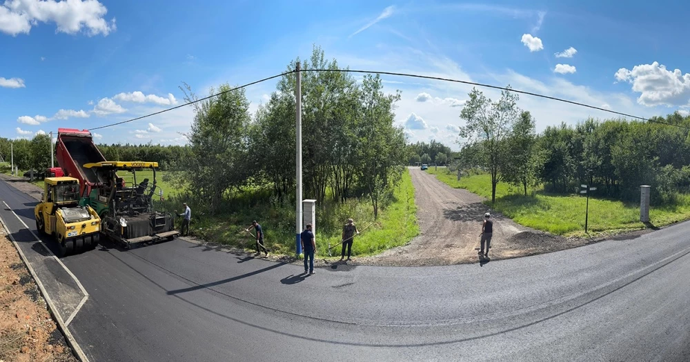 Новости о посёлке Дороги в поселке заасфальтированы!