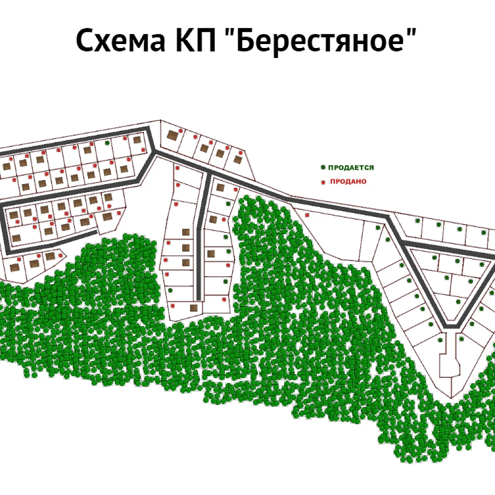 План поселка Берестяное