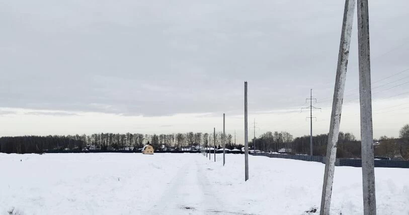 Новости о посёлке В Лапино устанавливаются опоры ЛЭП