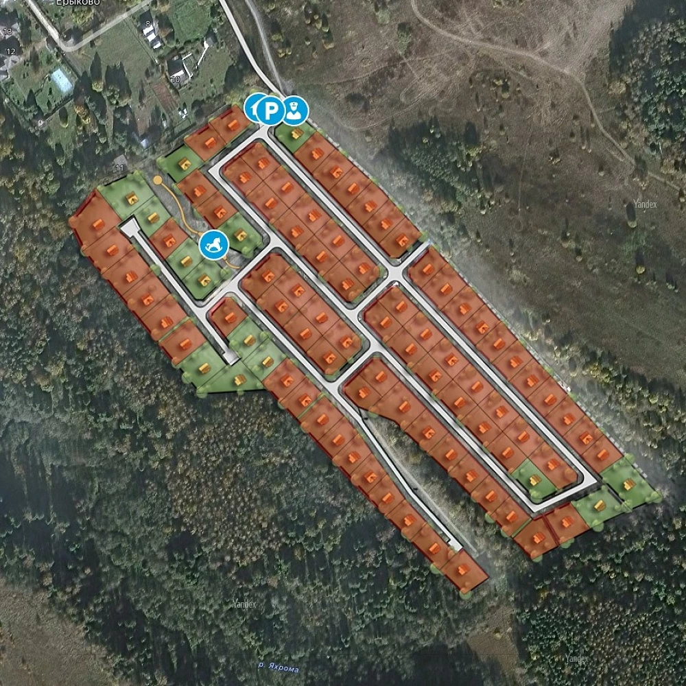 План поселка Акация