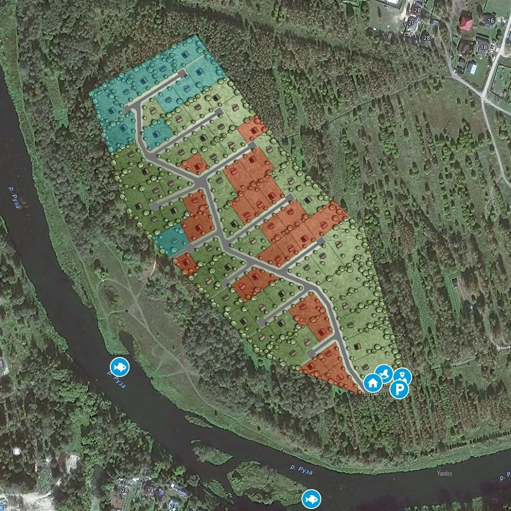 План поселка Рузский берег