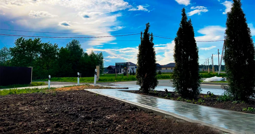 Новости о посёлке В поселке оборудована пешеходная зона