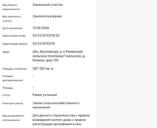 Скрин ЕГРН Онлайн