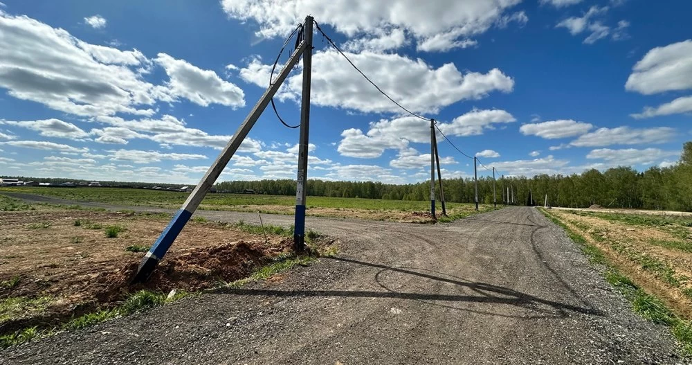 Новости о посёлке В Минаево Парк начался монтаж опор ЛЭП