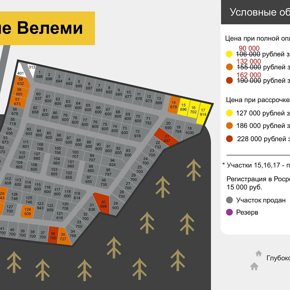План поселка Новые Велеми