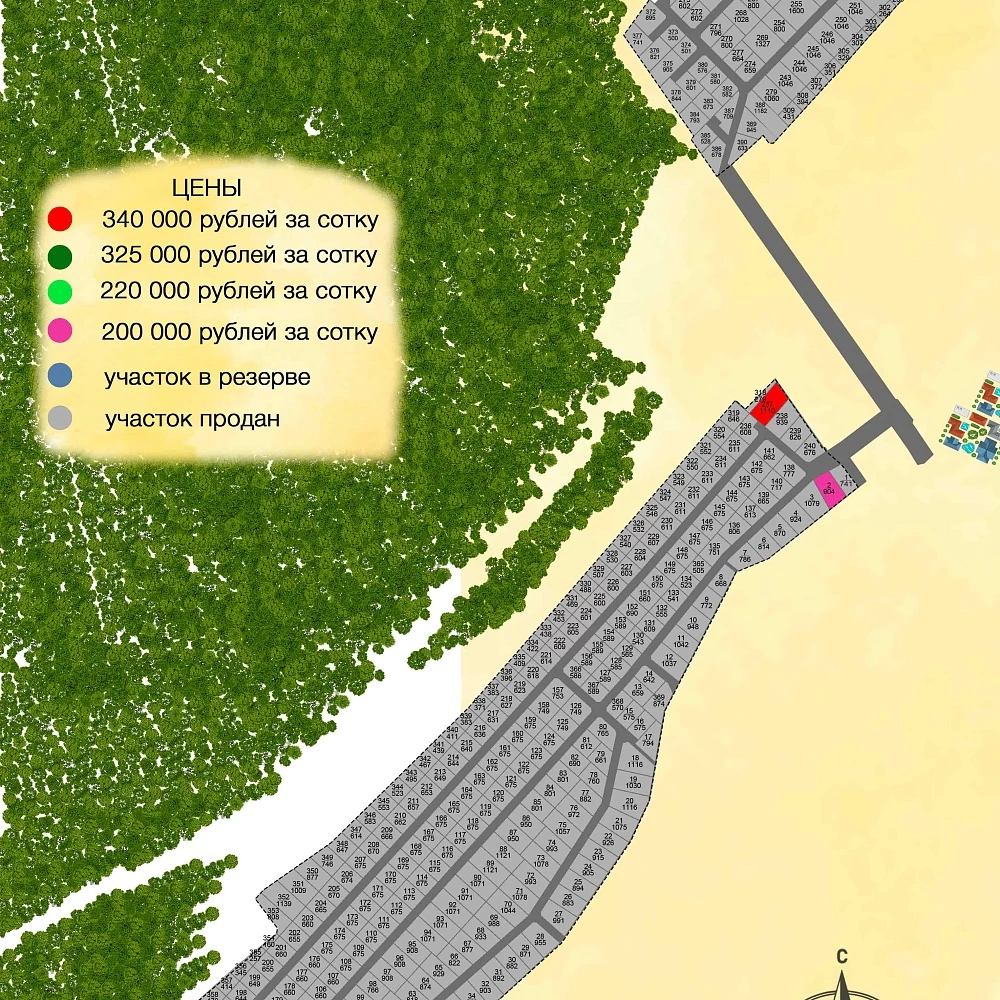 План поселка Мирный