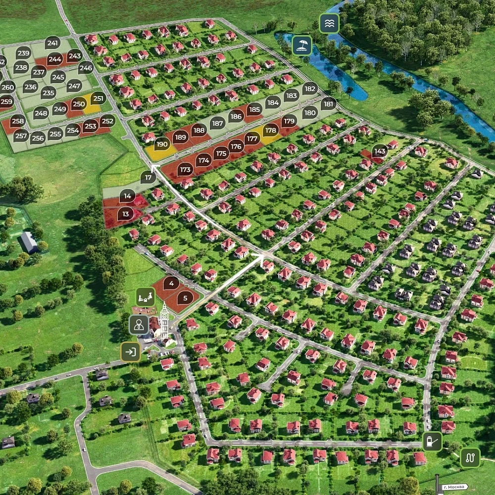 План поселка Эсквайр Парк